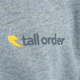 Tall Order Orange Logo Crew Sweatshirt - Grey