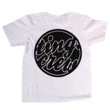 The Ting Kids Script Tee - White