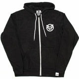 Federal Logo Zip Up Hooded Sweat - Black
