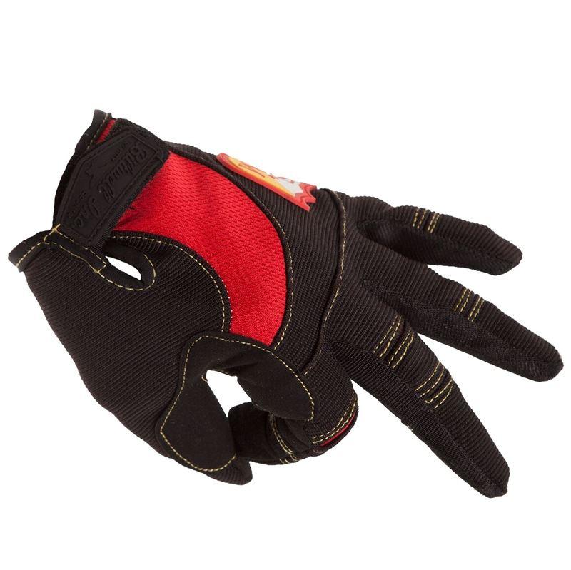 S&M Biltwell Shield Glove - Black/Red