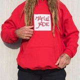 Marie Jade Patch Hoodie - Red