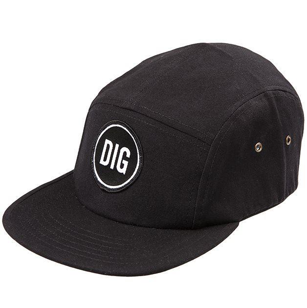 Dig Circle Patch 5 Panel Hat