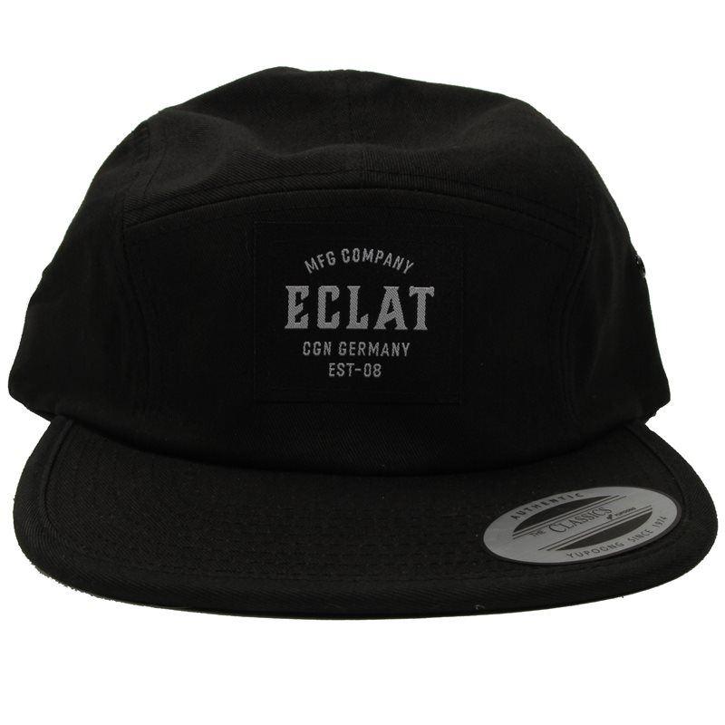 Eclat MFG Company 5 Panel Cap - Black One Size Fits Most