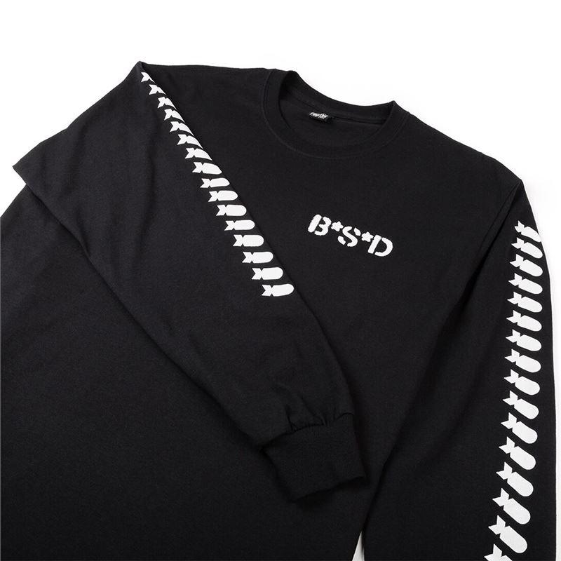 BSD Bomber Longsleeve Tee - Black