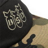 BSD Bomber 5 Panel Cap - Black Black