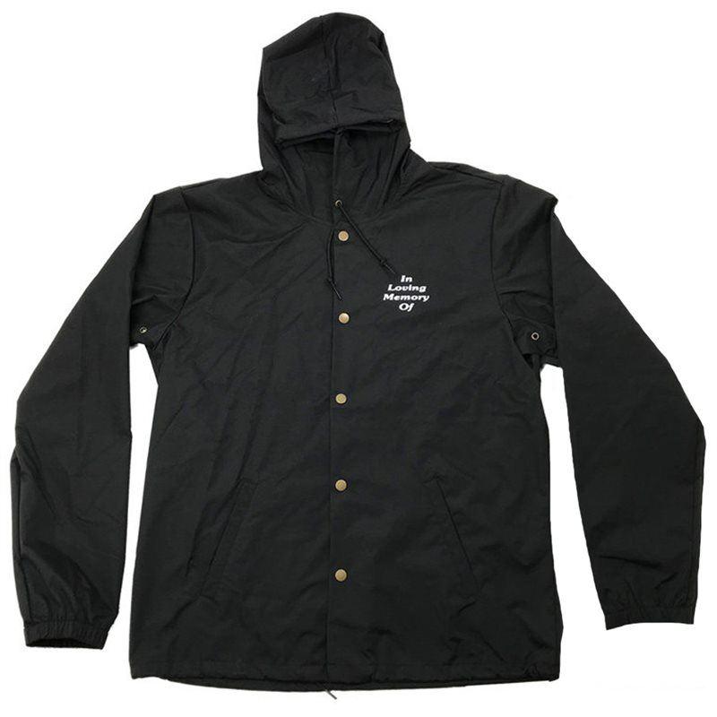 Cult Memorandum Hooded Nylon Jacket - Black