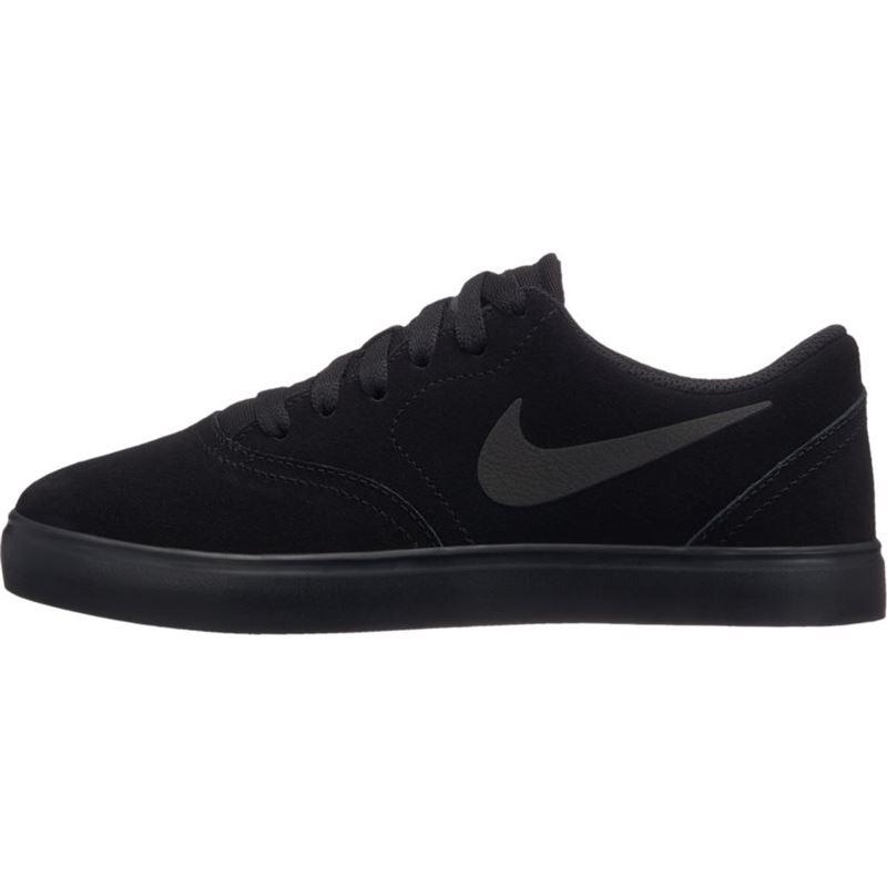 Nike SB Youth Check Canvas Suede - Black/Black/Anthracite