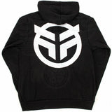 Federal Logo Zip Up Hooded Sweat - Black