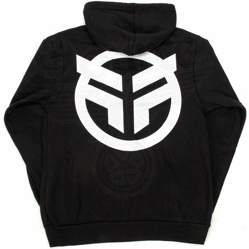 Federal Logo Zip Up Hooded Sweat - Black