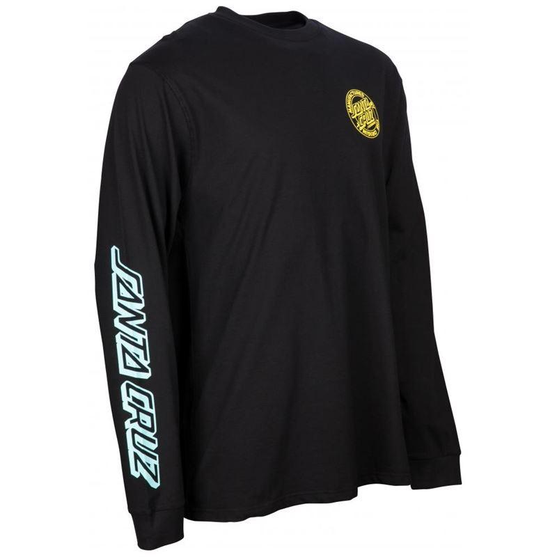 Santa Cruz MFG Fade Dot Longsleeve Tee - Black