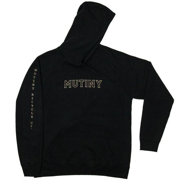 Mutiny Bold Hooded Sweat - Black