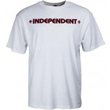 Independent Bar Cross Tee - White