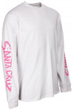 Santa Cruz Speedwheels Shark Longsleeve Tee - White