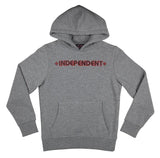 Independent Youth Bar Cross Hoodie - Dark Heather