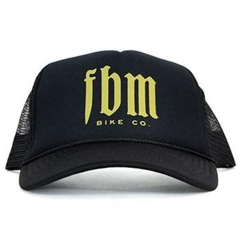 FBM Script Mesh Hat - Black Black