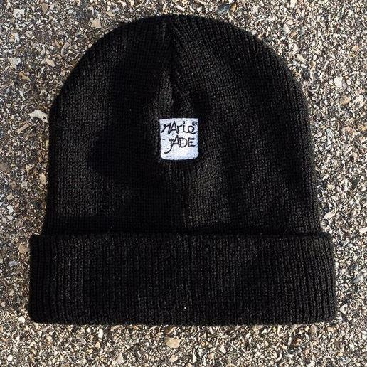 Marie Jade Patch Beanie - Black One Size