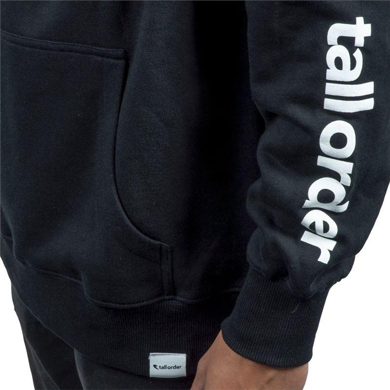 Tall Order Patch / Arm Print Hooded Sweatshirt - Black