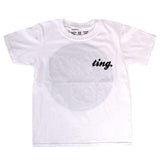The Ting Kids Script Tee - White