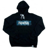 Federal Blue Camo Hooded Sweat - Black