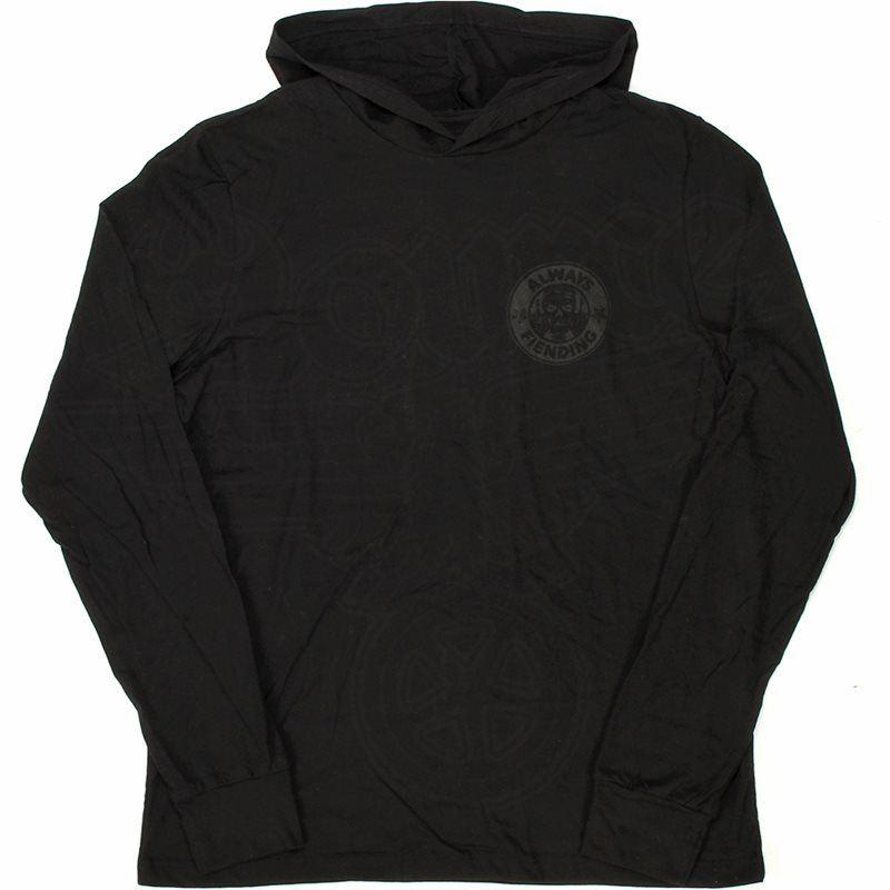 Fiend Reynolds V2 Spring Hooded Sweat - Black/Black