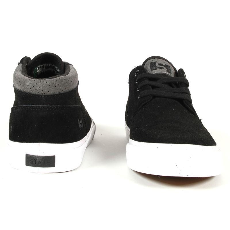 State Albany Black/Pewter Suede