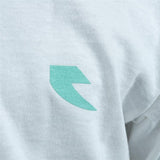 Tall Order Teal Arm Print Long Sleeve Tee - White