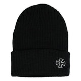Independent Cross Ribbed Beanie - Black