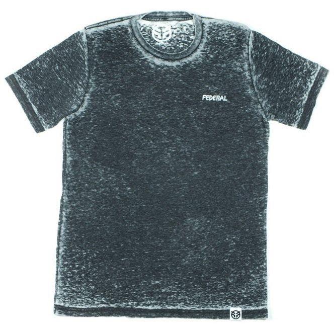 Federal Freehand Tee - Black Acid Wash