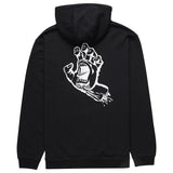 Santa Cruz Outline Hand Hooded Sweat Black