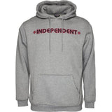 Independent Bar Cross Hooded Sweat - Dark Heather