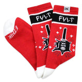 Ethik x Cult DeEvils Socks - Red Red