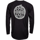 Independent Past, Present, Future Baseball Longsleeve Tee - Black/Black
