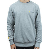Tall Order Orange Logo Crew Sweatshirt - Grey