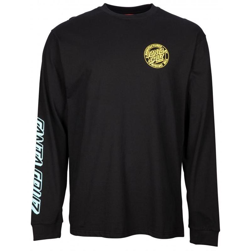 Santa Cruz MFG Fade Dot Longsleeve Tee - Black