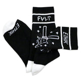 Ethik x Cult DeEvils Socks - Black Black