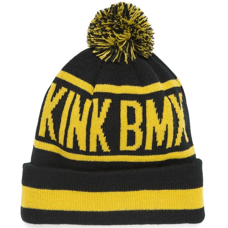 Kink Acclaim Pom Beanie - Black/Gold Black/Gold
