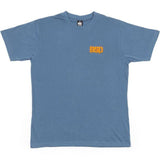 BSD Melting Acid Face Tee - Petrol Blue