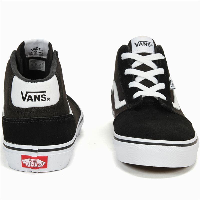 Vans Kids Chapman Mid Suede/Canvas Black/White