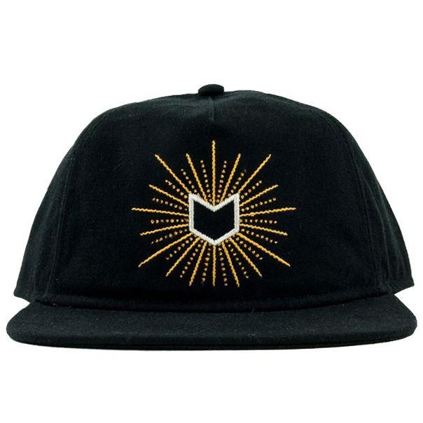 Mutiny Glow 5 Panel Cap - Black Black
