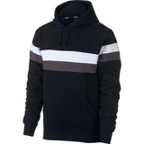 Nike SB Icon Striped Hoodie - Black/White/Thunder Grey