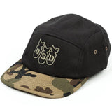 BSD Bomber 5 Panel Cap - Black Black