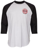 Independent Two Tone Baseball Tee - White/Black
