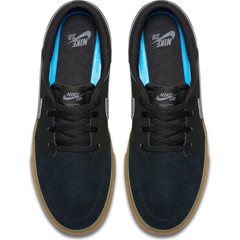 Nike SB Portmore II Solarsoft - Black/Dark Grey/Gum