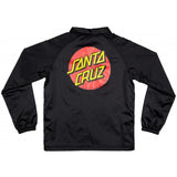 Santa Cruz Youth Classic Dot Coach Jacket - Black