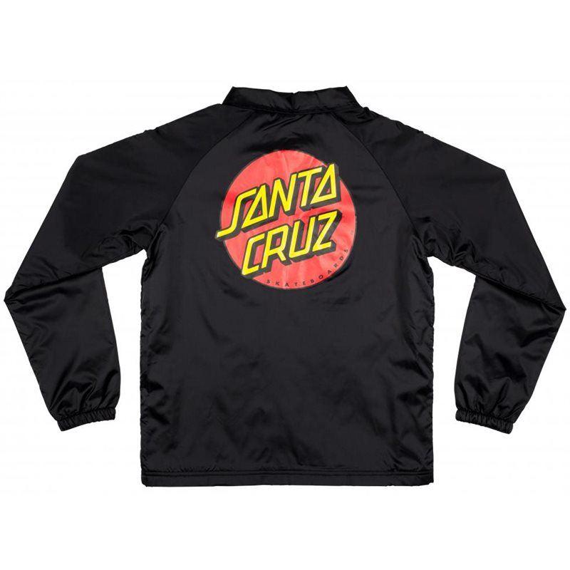 Santa Cruz Youth Classic Dot Coach Jacket - Black