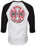 Independent Two Tone Baseball Tee - White/Black