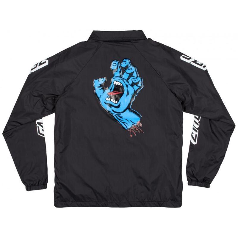 Santa Cruz Youth Screaming Hand Coach Jacket - Black