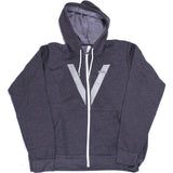 Verde Dashed Zip Up Hoodie