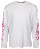 Santa Cruz Speedwheels Shark Longsleeve Tee - White