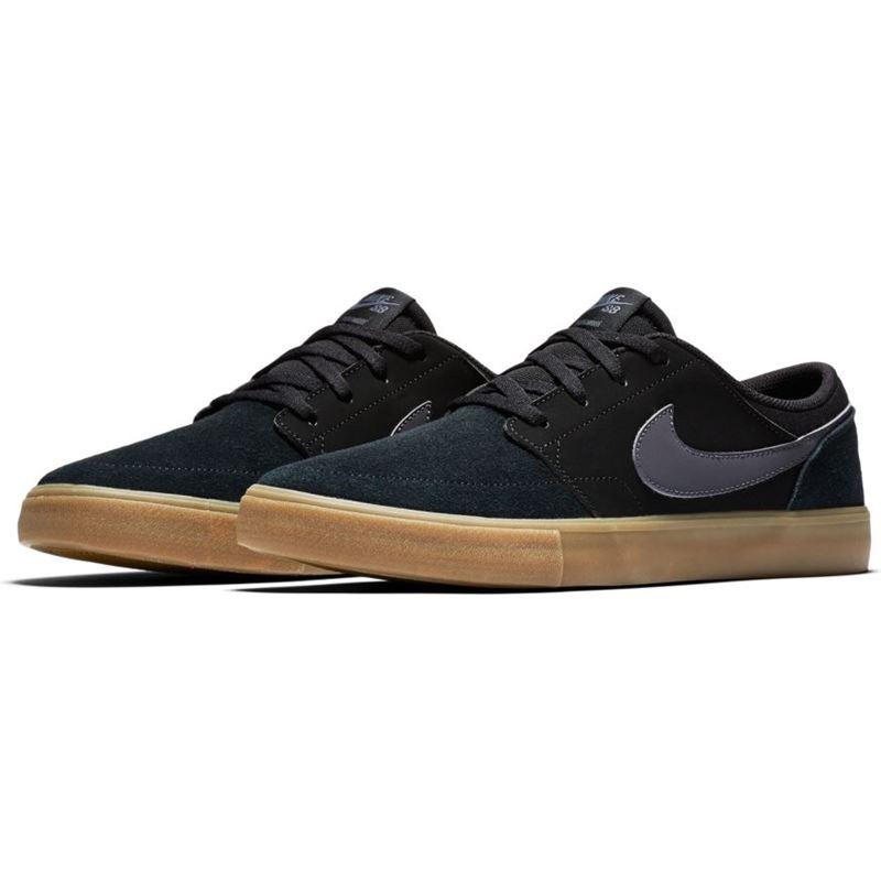 Nike SB Portmore II Solarsoft - Black/Dark Grey/Gum